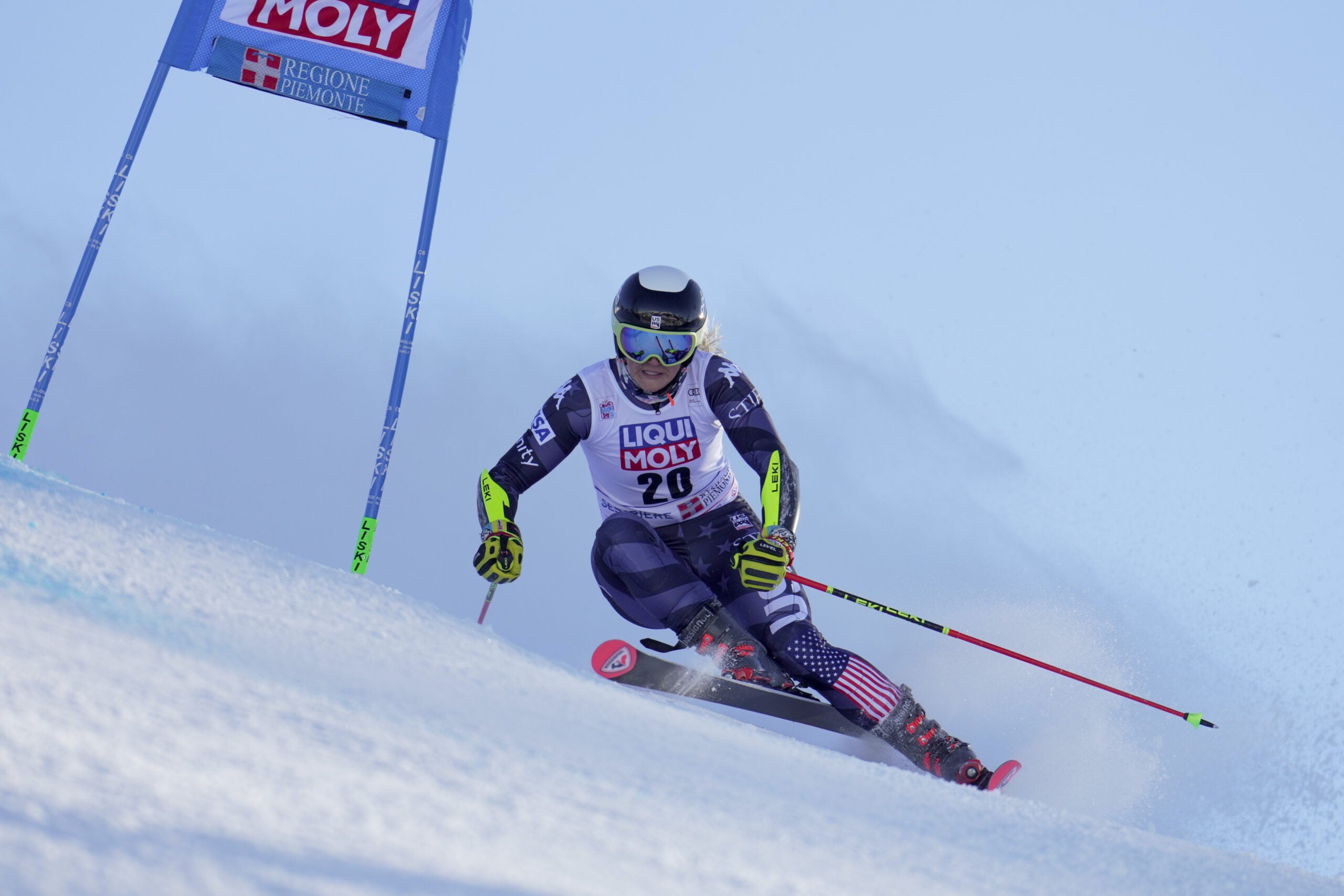 Paula Moltzan Sestriere giant slalom