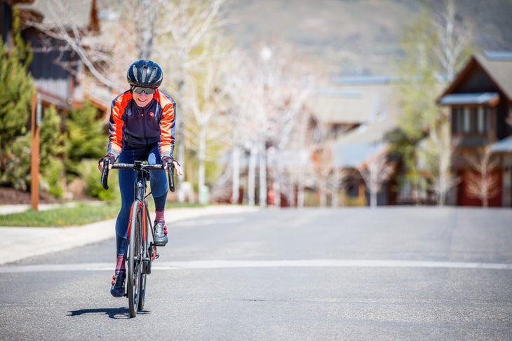 Mom in Park City biking