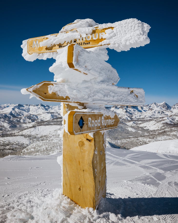 Mammoth January powder