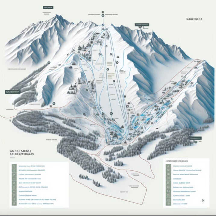 AI generated ski map