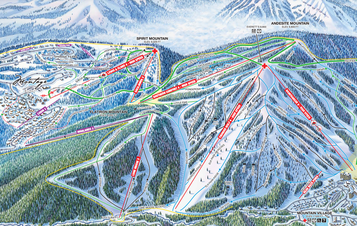 Big Sky trail map