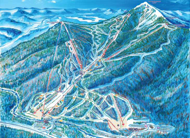 Whiteface trail map