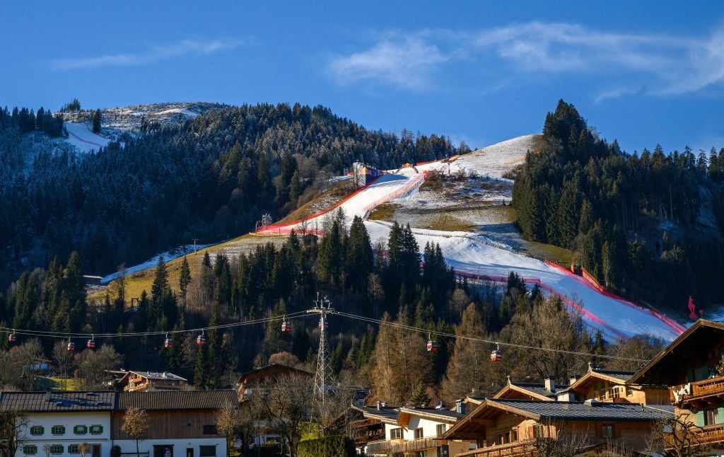 2023 Hahnenkamm world cup downhill ski race, lack of snow