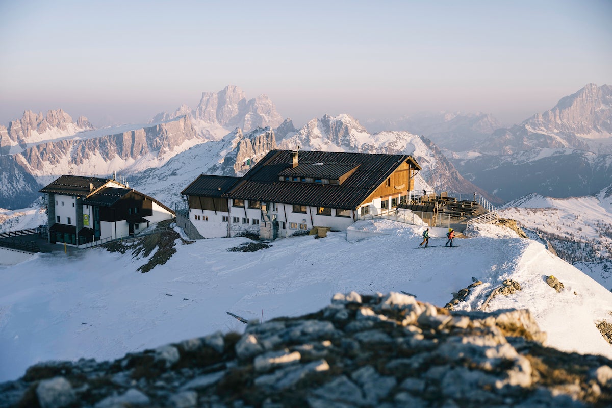 Ski touring the Dolomite Haute Route Italy