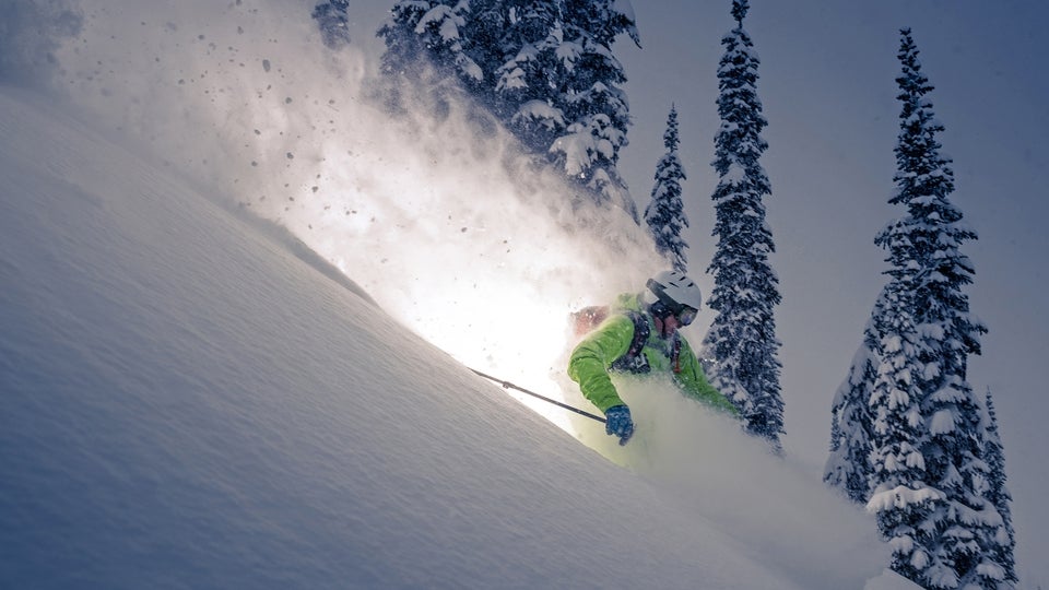 Powder skiing