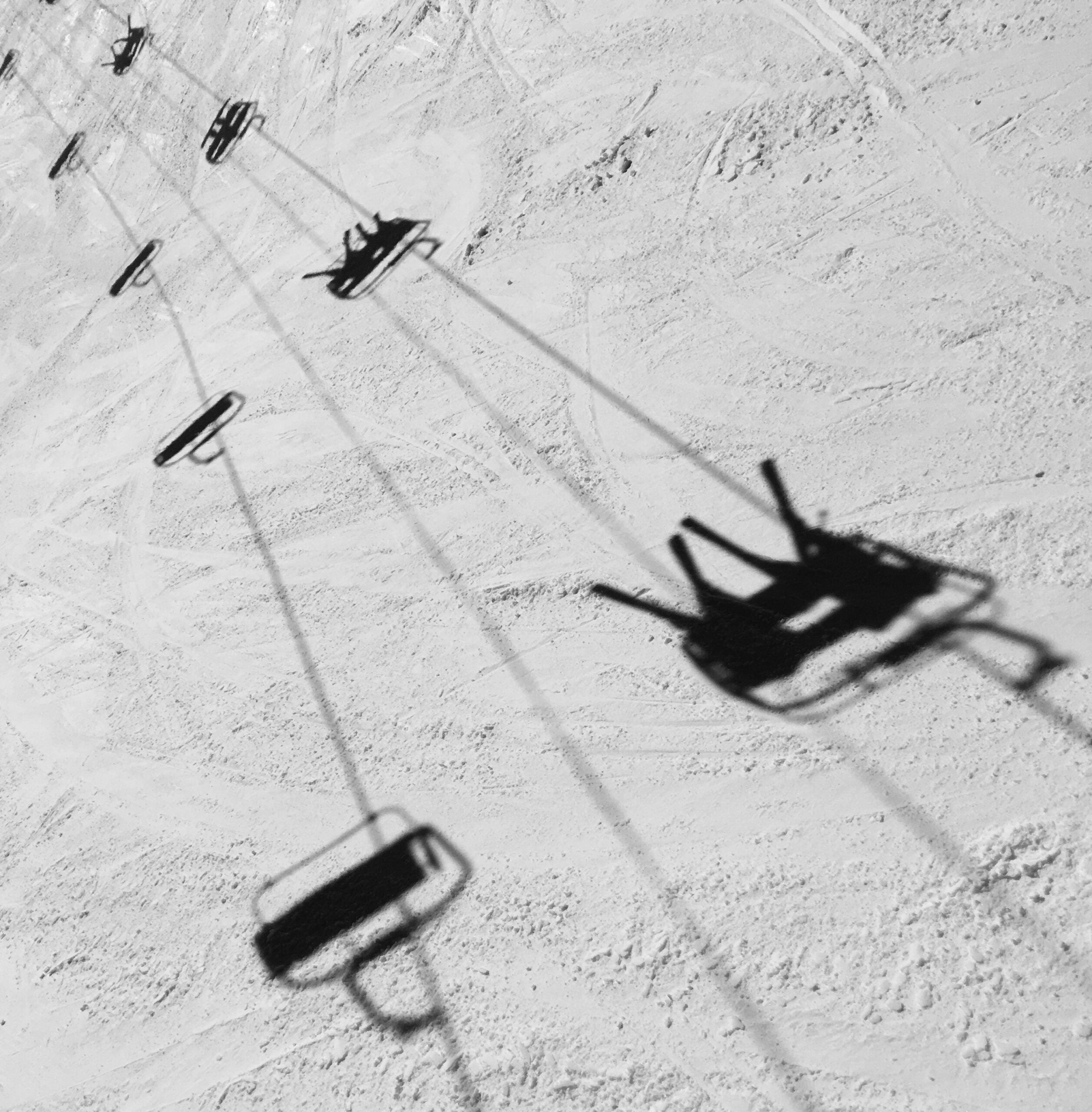 chairlift shadows