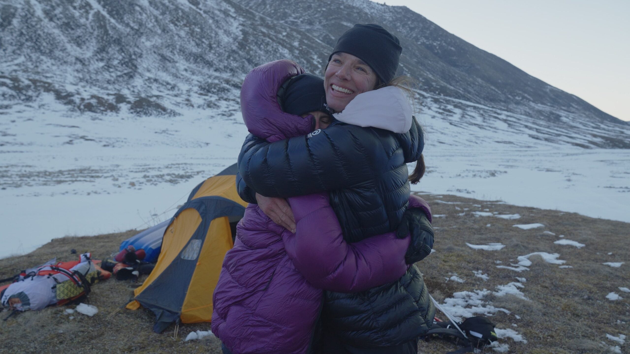 The author and her mentor Kit Deslauriers after a successful ski of Mt. Hubley in the Arctic Wildlife Refuge.