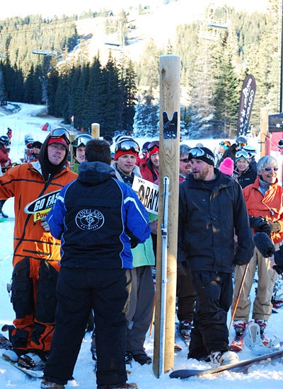 Hang On Loveland lifties hold back skiers and riders eager for first chair. At 8:28 A.M., Loveland Ski Area opened to the public for the 2008-09 winter…