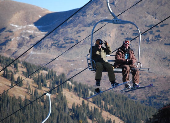 Warm and Snowy Though the surrounding mountains remain bare, about 50 people dug out their ski gear that was stashed away for summertime and took on the mountain at…
