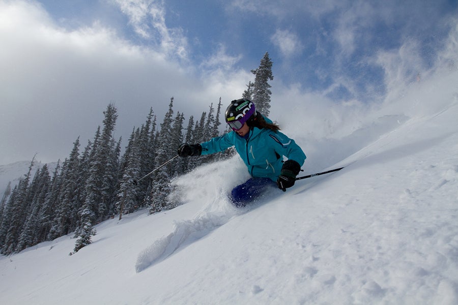 Crested Butte About 10 inches of snow fell in the last couple days, with between 1 and 7 more expected this weekend. (skier: Ashley Bembenek)