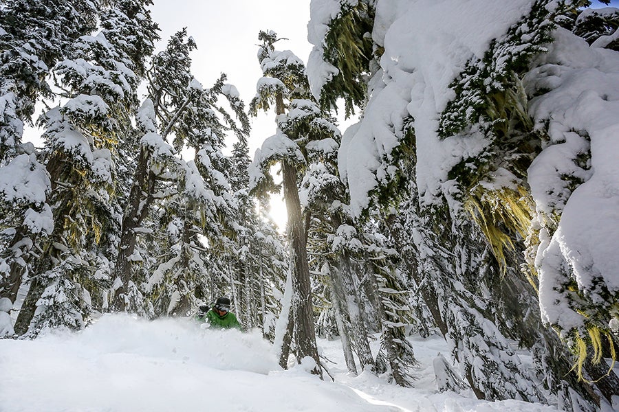 Whistler-Blackcomb Whistler-Blackcomb in British Columbia, Canada, received 16 inches in the last few days bringing the week total to 25 inches (66 cm for you…