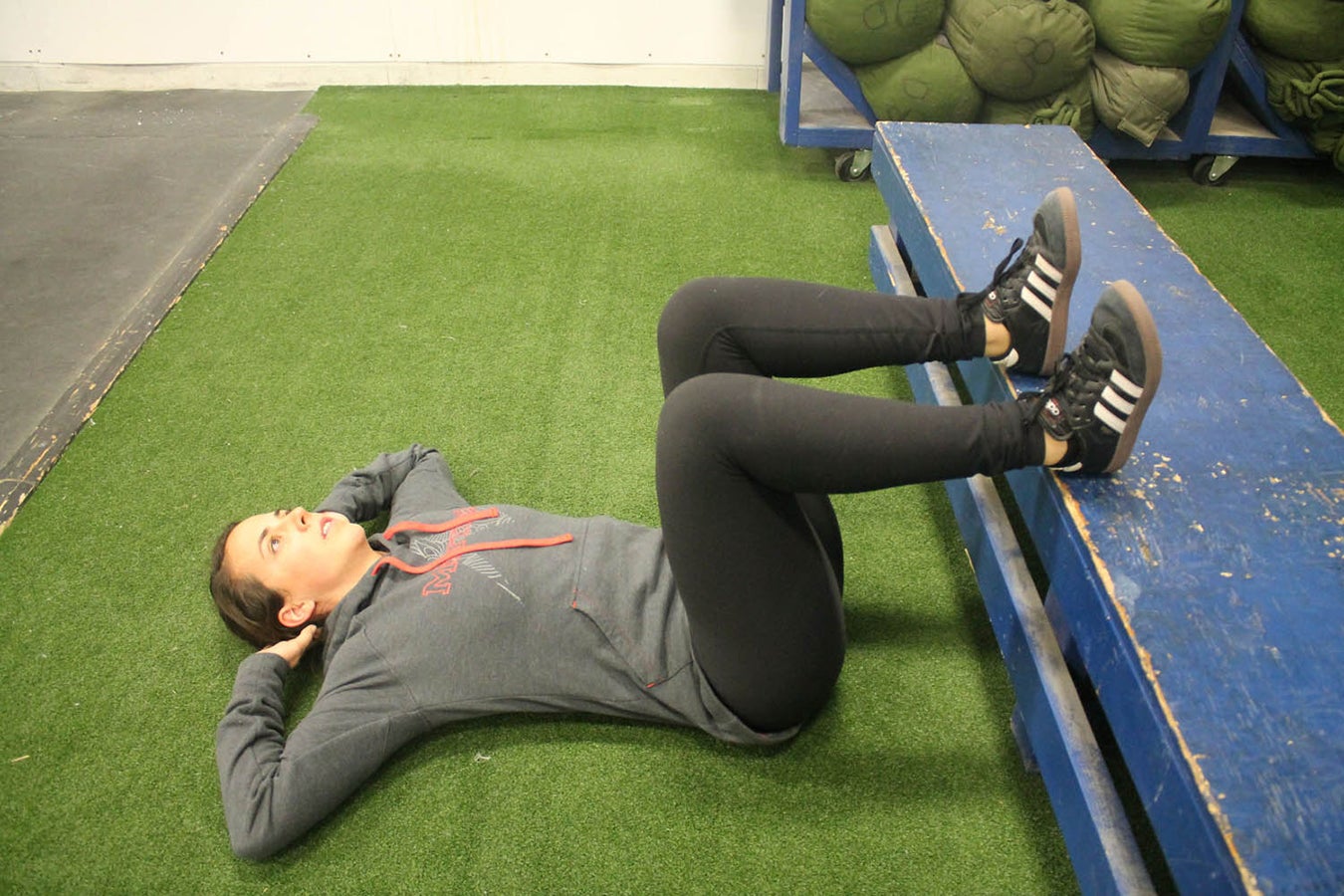 5. Poor Man’s Leg Curls Hadley Hammer Ski Workout, Poor Man's Leg Curl