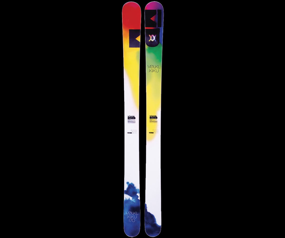 Volkl Kiku This women's ski is made for women who like to charge, but has the responsiveness and maneuverability to keep the ride fun and agile. From steeps to…