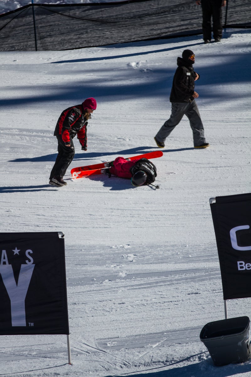Fighting Through Pain Darian Stevens (USA) fell hard during practice before women’s slopestyle finals. She was screaming and grabbing her leg, but she still competed and…