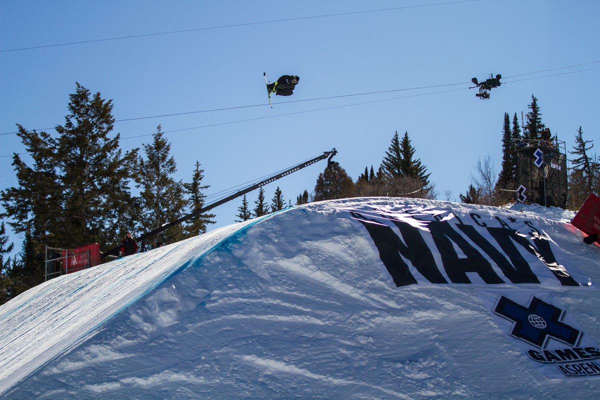 Joss Christensen Joss Christensen (USA) throws a switch double cork 1080 with a double japan grab on the second jump of his slopestyle run. He would end up in 6th…