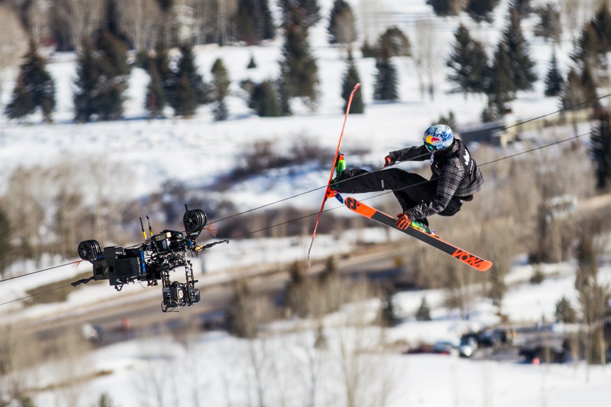 Nick Goepper Nick Goepper (USA) throws a double cork with a unique grab variation next to the cable camera recording live. Goepper ended up in the top spot and…