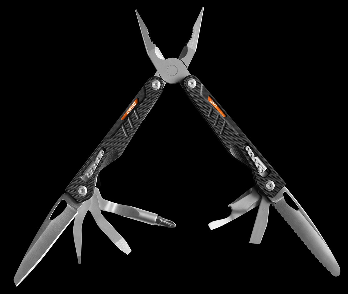 Gerber MP1 Multitool No ski pack should go without a multitool. The MP1 Has all the standard components, like spring-loaded pliers, wire cutters, serrated and straight…