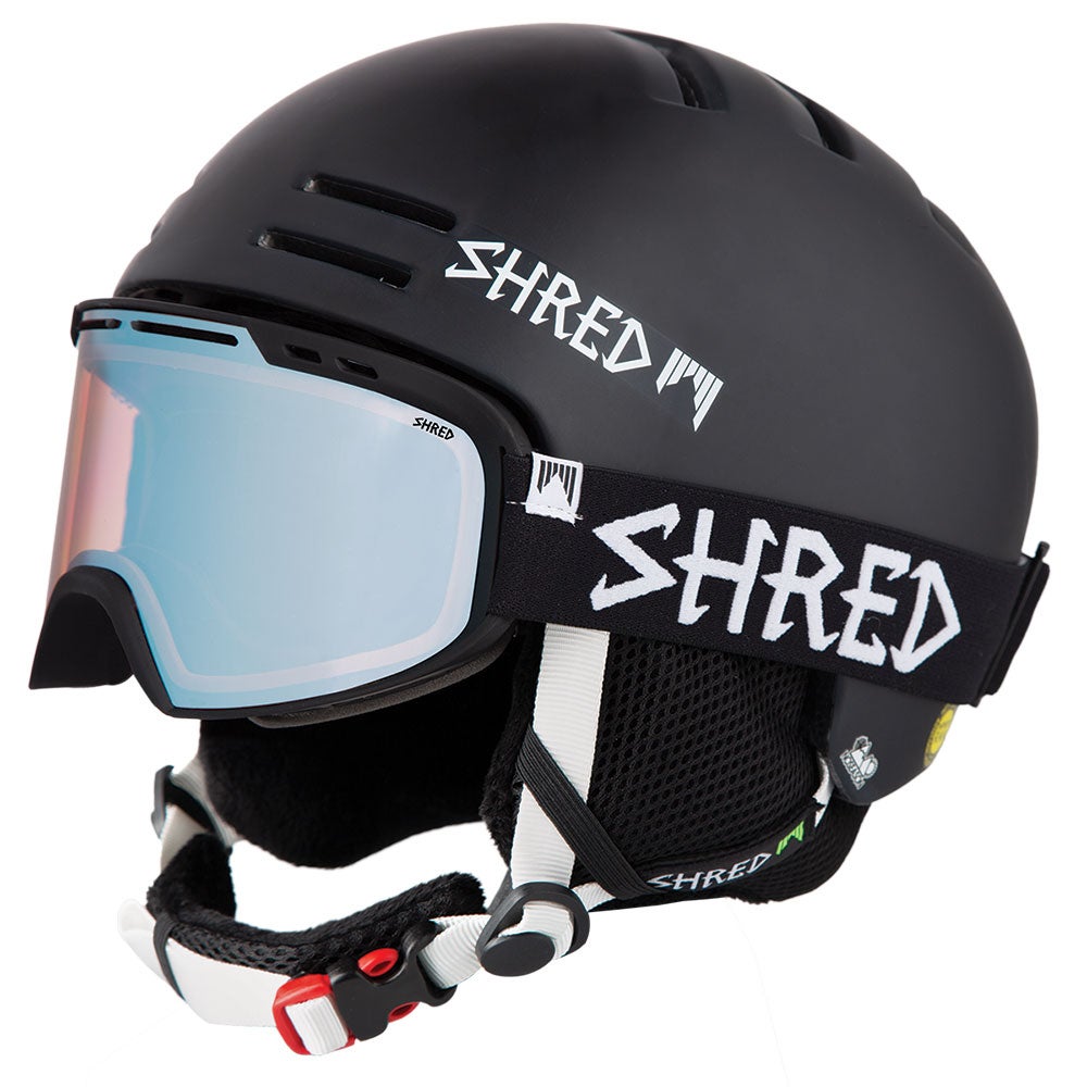 Shred Simplify ski goggle and Shred ski helmet