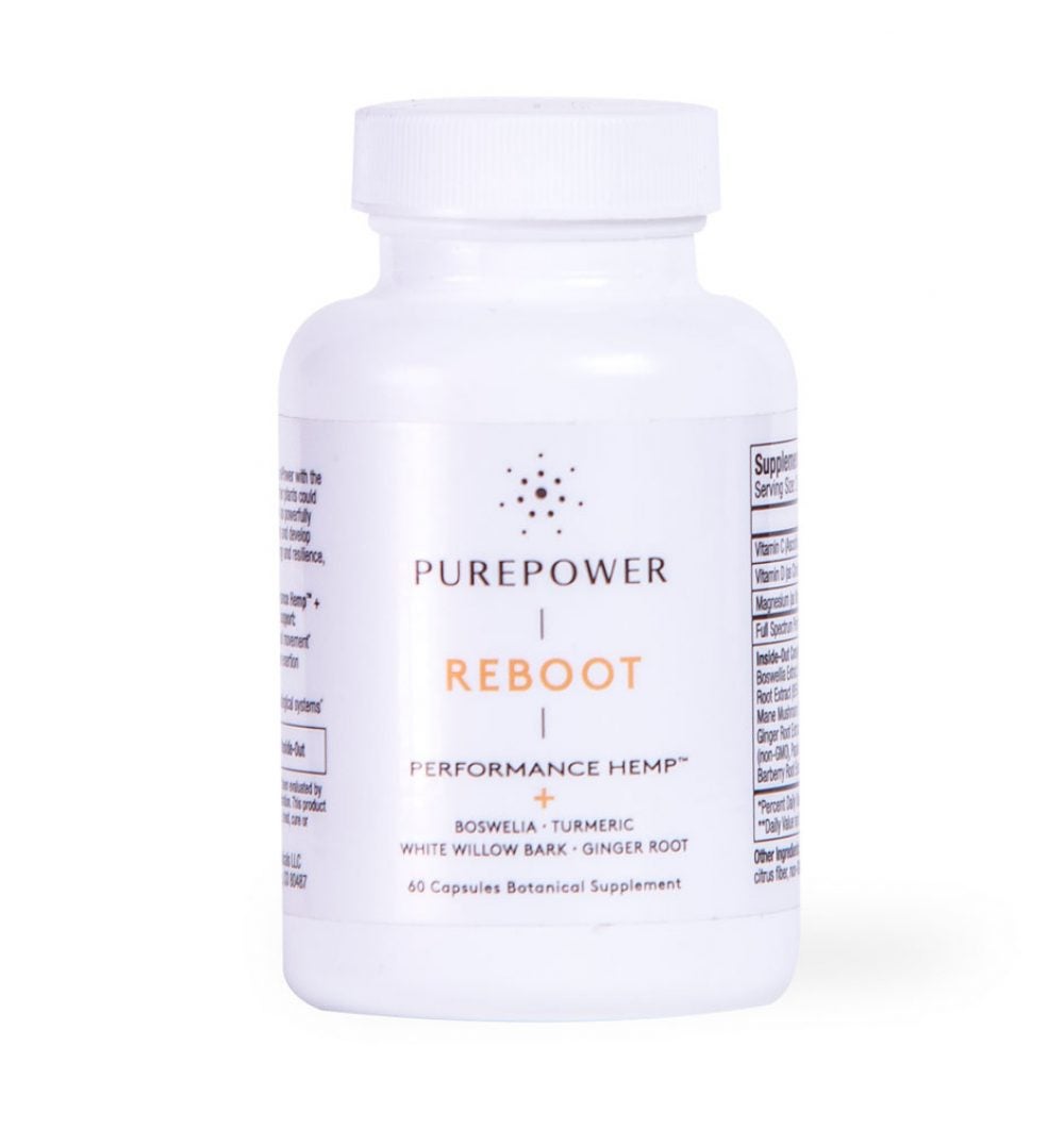 PurePower hemp supplement container