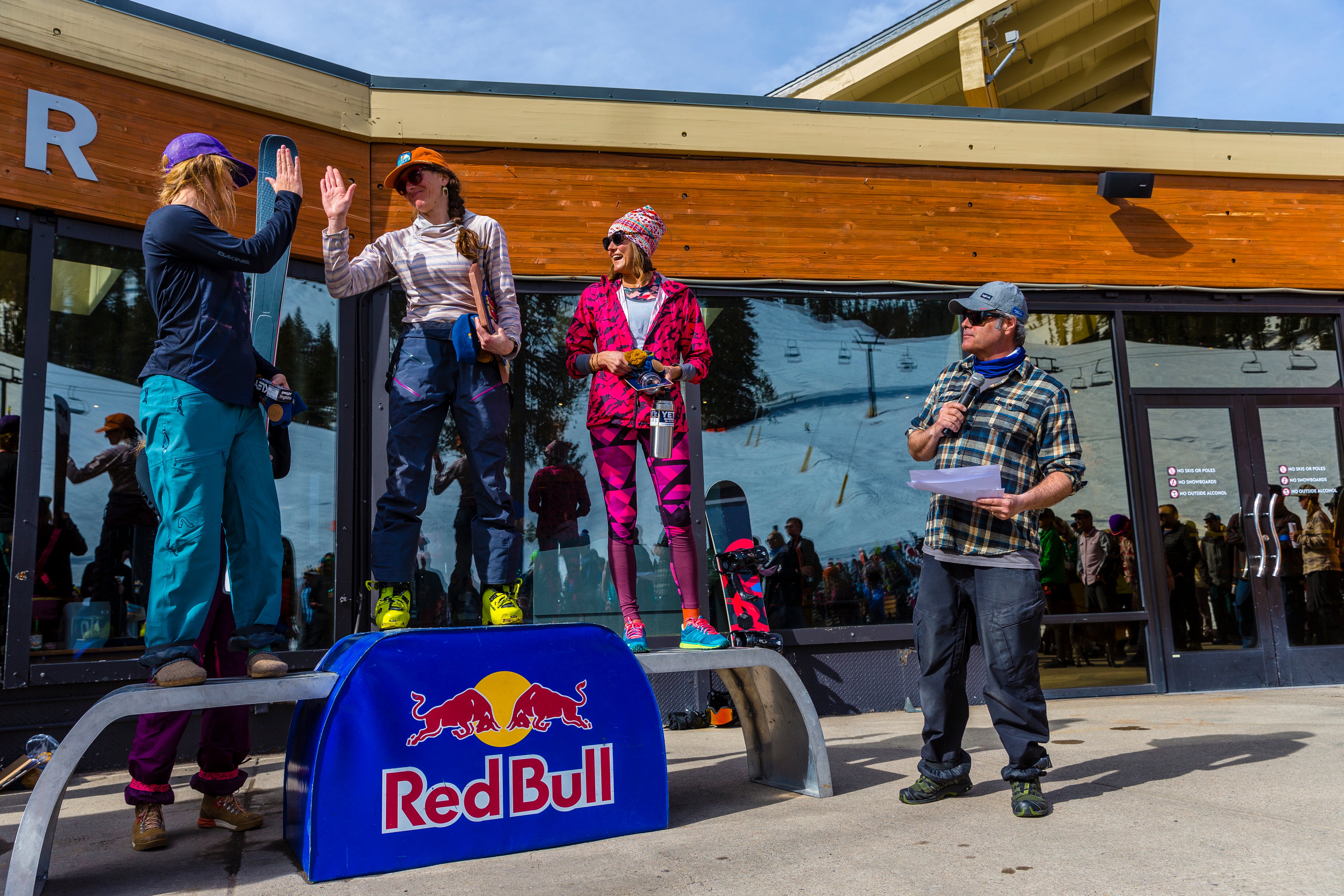 AP-1Z1CCS6B91W11_hires_jpeg_24bit_rgb The Women's Ski Podium at the Red Bull Raid 2019.