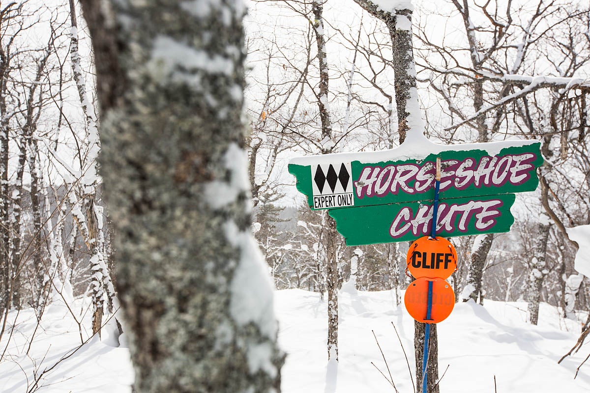 "The extreme backcountry zone in Mt. Bohemia"