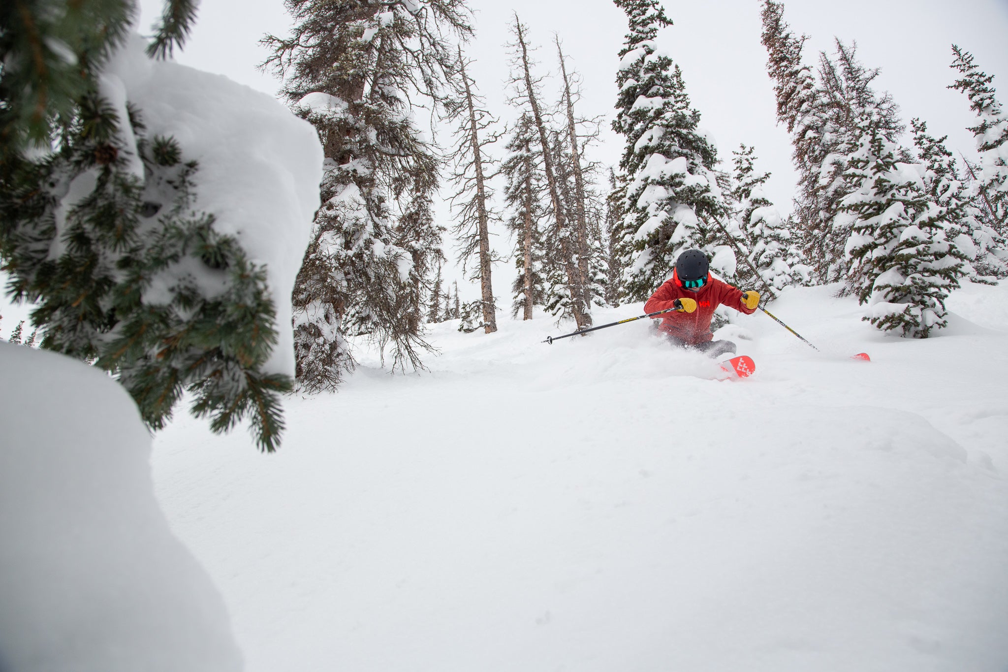 20190307-SkiTest-Powder-177 Renee Geary testing powder skis at Monarch Mountain
