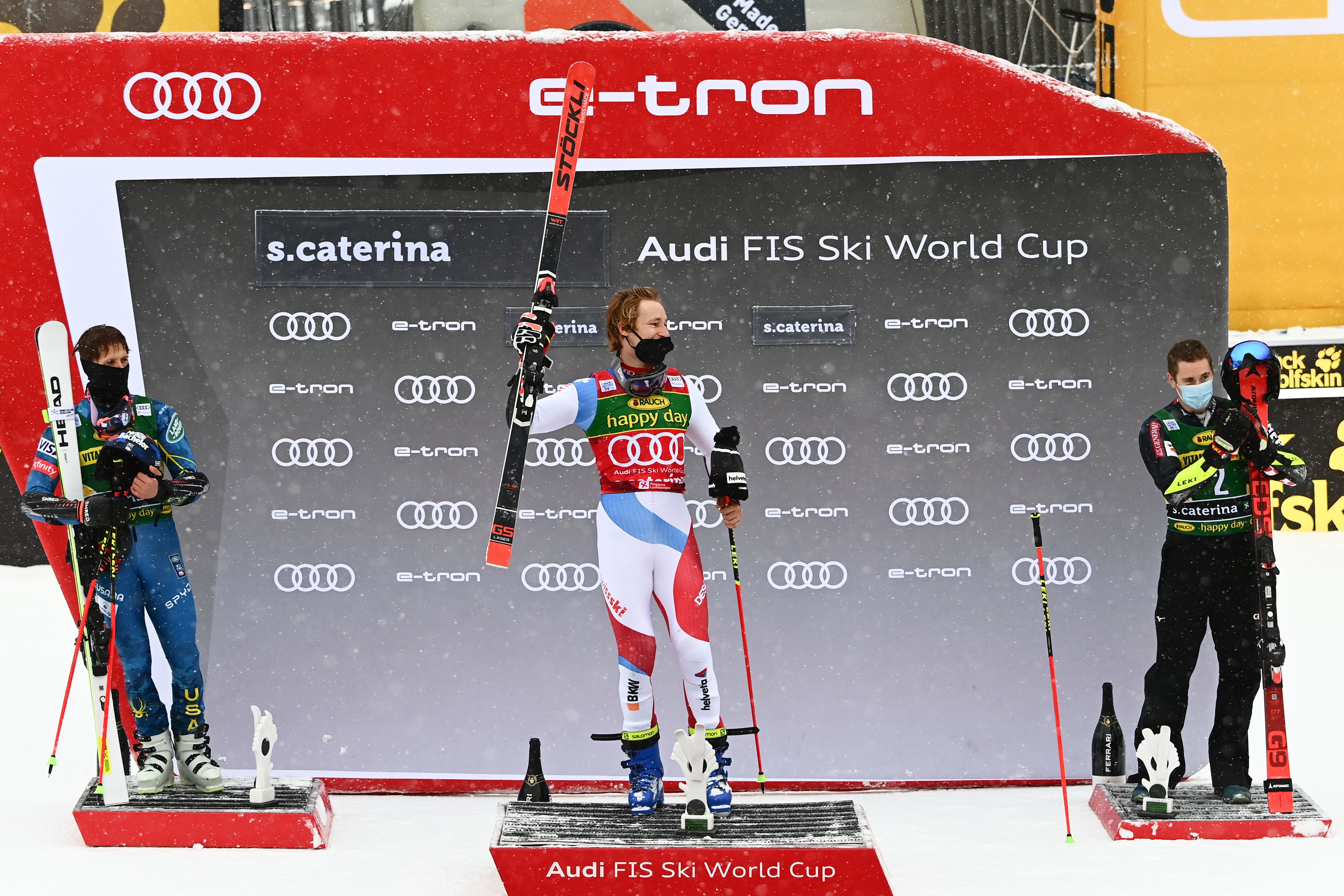 GettyImages-1229994508 Santa Caterina GS Podium 2020