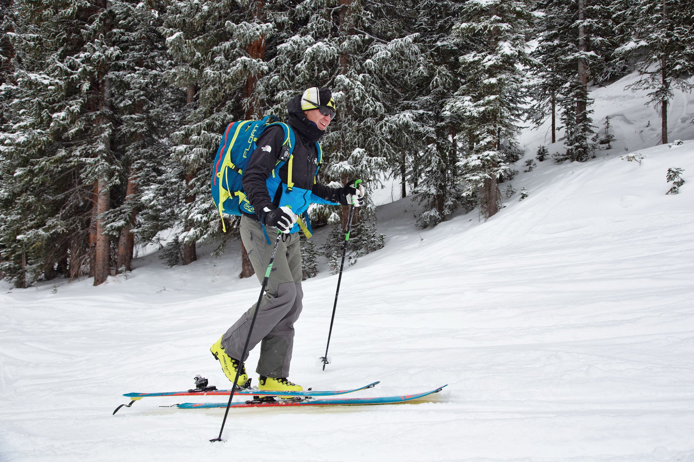 Skier touring poorly
